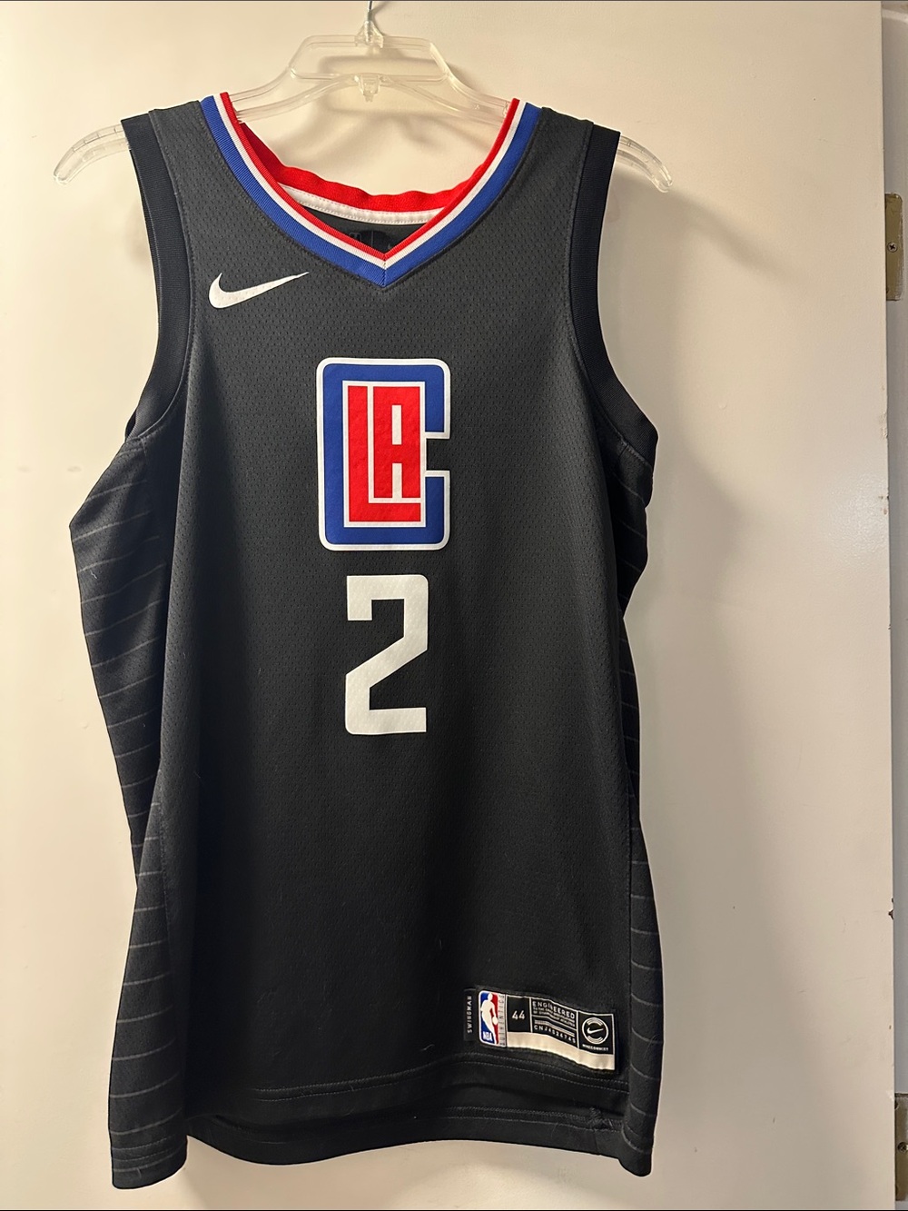 Nike Black Clippers #2 Basketball Jersey with Red & Blue Trim